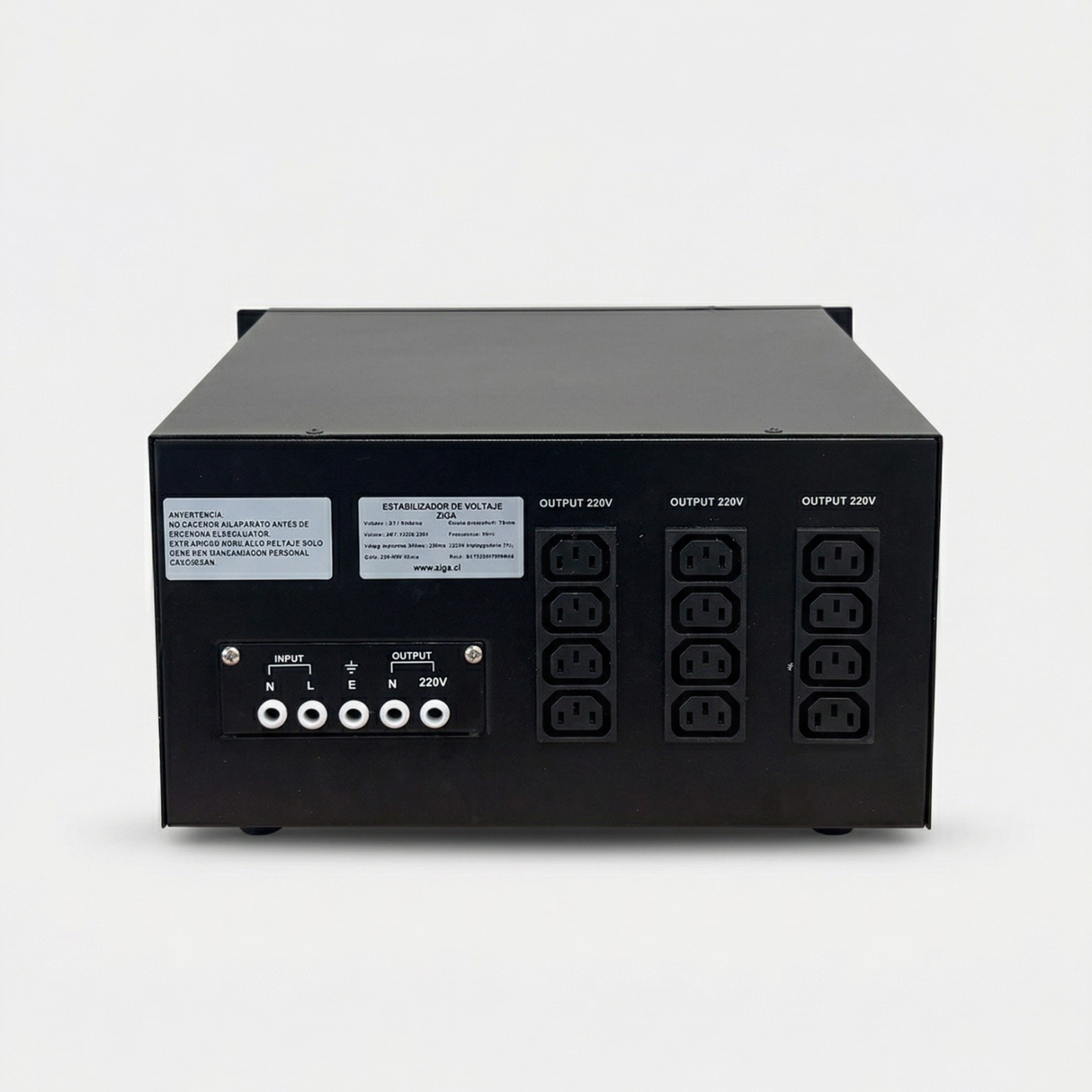 Estabilizador de voltaje Monofásico ZIGA Rack ZTY- R 10kVA/ 8000 watts