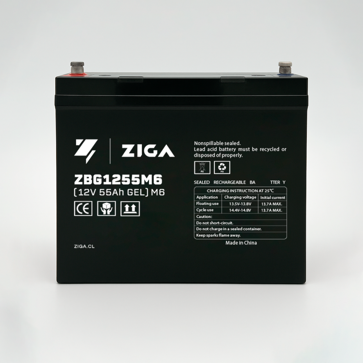 Bateria ZIGA 12V-55AH Gel
