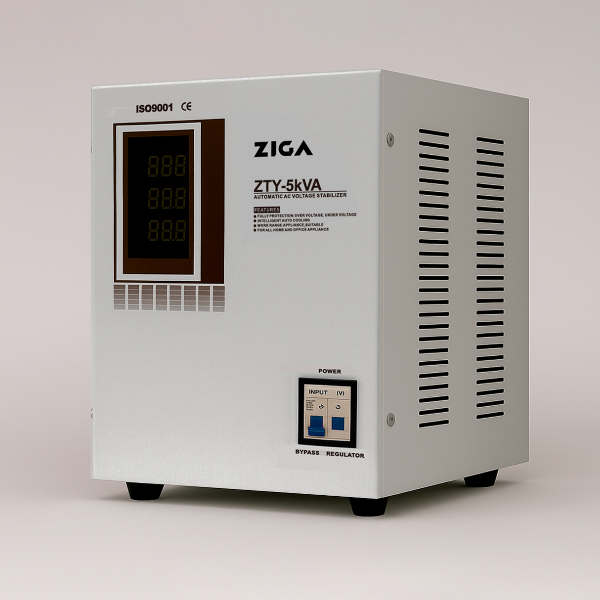 Estabilizador de voltaje ZTY Monofásico 5 KVA / 4000 Watts ZIGA