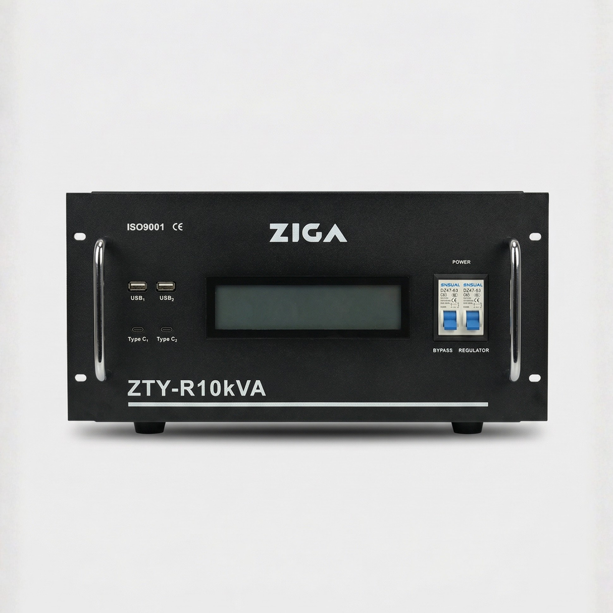 Estabilizador de voltaje Monofásico ZIGA Rack ZTY- R 10kVA/ 8000 watts