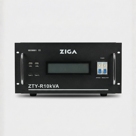 Estabilizador de voltaje Monofásico ZIGA Rack ZTY- R 10kVA/ 8000 watts