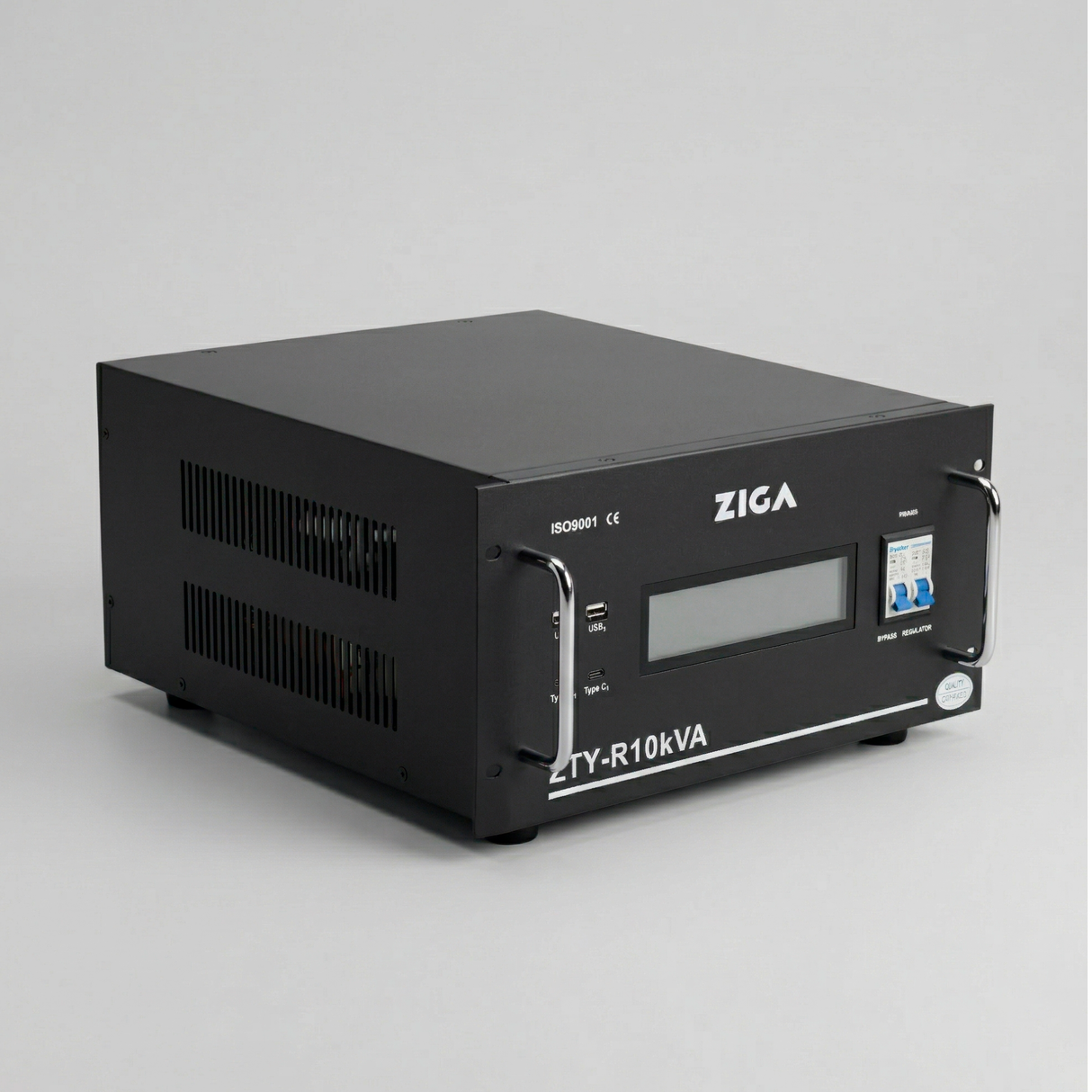 Estabilizador de voltaje Monofásico ZIGA Rack ZTY- R 10kVA/ 8000 watts