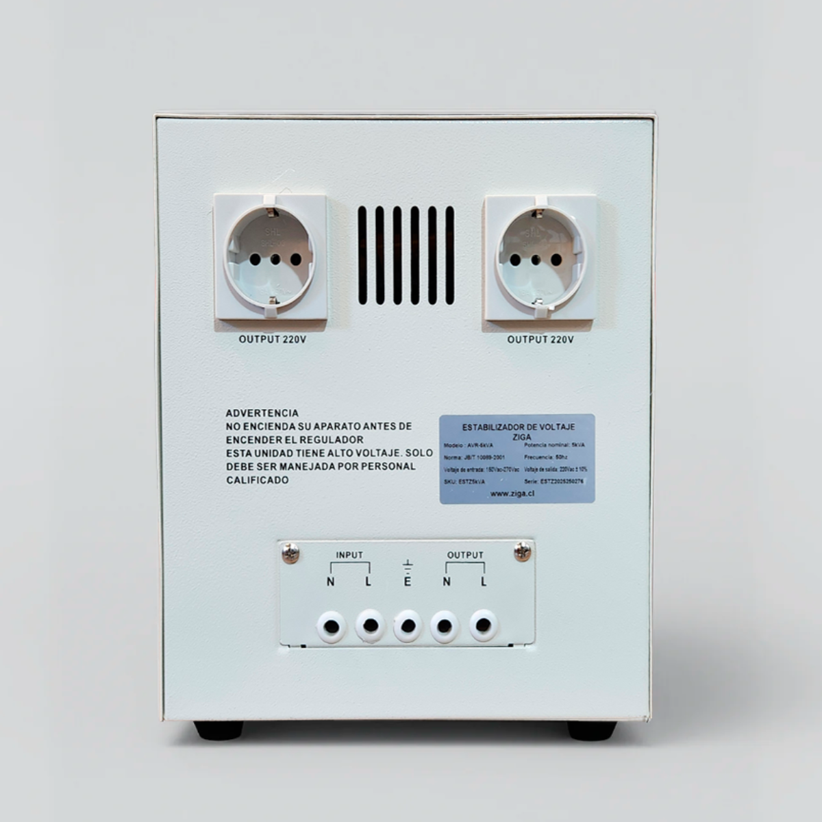 Estabilizador de voltaje AVR Monofásico 5 KVA / 4000 Watts