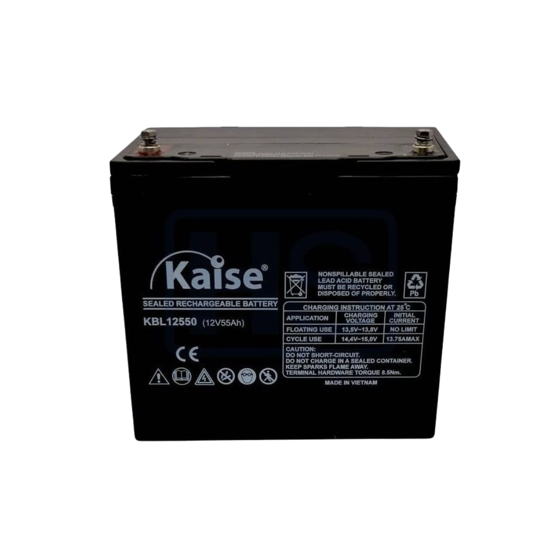 Bateria Kaise 12V-55AH AGM - Emeg Chile