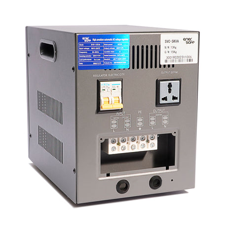 Estabilizador ZTY Monofásico 5 KVA / 4500 Watts EnerSafe