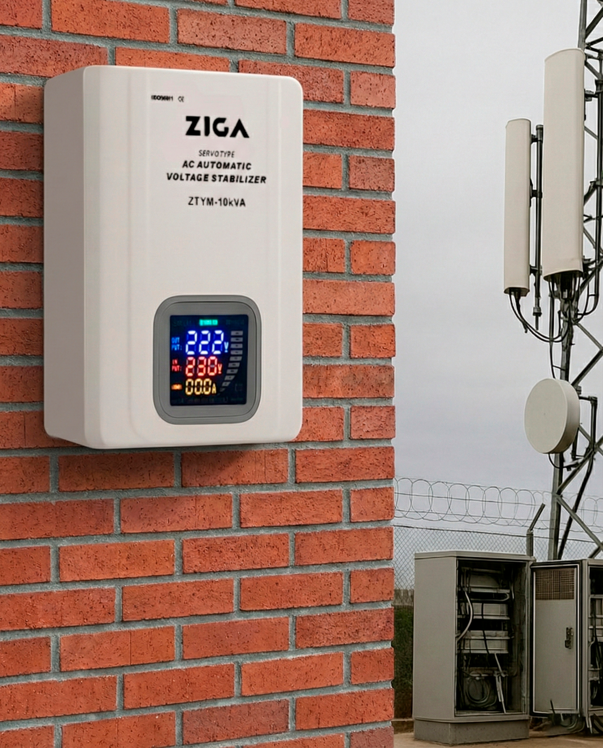 Estabilizador de voltaje ZTY-M Monofásico (a muro) 10 KVA ZIGA